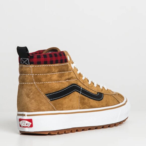 VANS Sk8-Hi MTE-1 Plaid Brown SNEAKER BOOT SHOES SKATEBOARDING MENS 10 NEW - Picture 12 of 16